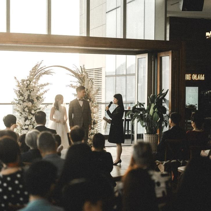 the local wedding ceremony officiated by Merry Marry civil celebrants